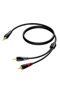 Obrázok pre PROCAB CLA711/10 audio kabel 10 m 3.5mm 2 x RCA Černá, Šedá, Červená