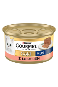 Obrázok pre PURINA Gourmet Gold Mousse with salmon - mokré krmivo pro kočky - 85g
