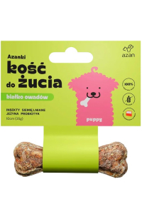 Obrázok pre AZANKI Kost s hmyzem a probiotiky Puppy – pamlsek pro psa – 10 cm