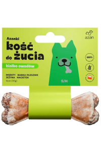 Obrázok pre AZANKI Kost s hmyzem a ostružinou S/M - pochoutka pro psa - 12 cm