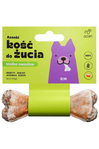 Obrázok pre AZANKI Kost s hmyzem a kokosem S/M - pochoutka pro psa - 12 cm