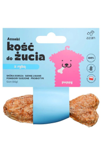 Obrázok pre AZANKI Kost z tresky a probiotiky Puppy ve tvaru ryby – pamlsek pro psa – 12 cm
