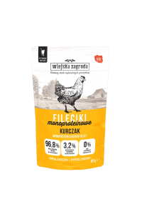 Obrázok pre WIEJSKA ZAGRODA Kuřecí Monoproteinové Filety – mokré krmivo pro kočky – 85g