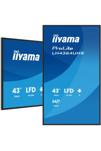 Obrázok pre iiyama LH4364UHS-B1AG sdělovací displej Plochá digitální tabule 109,2 cm (43
