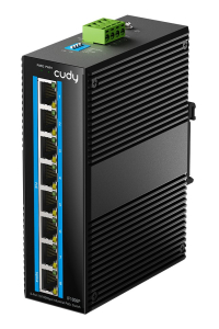 Obrázok pre Cudy 8-Port 10/100M Industrial PoE Switch Nespravované Gigabit Ethernet (10/100/1000) Podpora napájení po Ethernetu (PoE) Černá