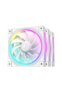 Obrázok pre DeepCool FL12 WH-3 in 1 Počítačová skříň Ventilátor 12 cm Bílá 3 kusů