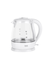 Obrázok pre TEESA Electric Kettle, Glass, 1650 W, White, 1 L
