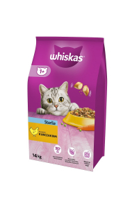 Obrázok pre Whiskas STERILE suché krmivo pro kočky Kuře pro dospělé 14 kg