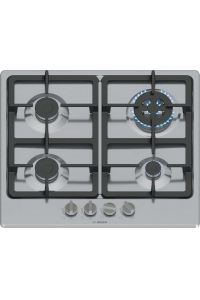 Obrázok pre Bosch Serie 4 PGH6B5K90 varná deska Nerezová ocel Vestavěné 60 cm Plynový 4 zóna/zón