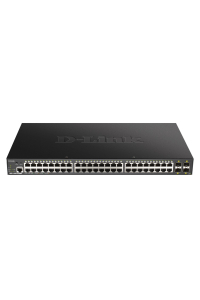 Obrázok pre D-Link DGS-1250-52XMP Řízený L3 Podpora napájení po Ethernetu (PoE) Černá