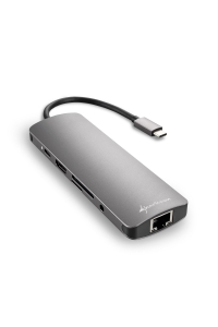 Sharkoon USB 3.0 Type C Combo Adapter karta/adaptér rozhraní HDMI, RJ-45, USB 3.2 Gen 1 (3.1 Gen 1) Obrázok pre Sharkoon USB 3.0 Type C Combo Adapter karta/adaptér rozhraní HDMI, RJ-45, USB 3.2 Gen 1 (3.1 Gen 1)