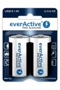 Obrázok pre Alkalické baterie everActive Pro Alkaline LR20 D - blistr 2 kusy