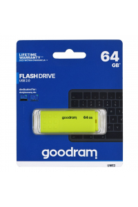 Obrázok pre Goodram UME2-0640Y0R1 64 GB paměťová karta USB typu A 2.0 žlutá