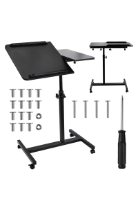 Mobilní stojan na psací stůl/notebook Maclean, černý, výškově nastavitelný 59-89 cm, max. 30 kg , MC-121 B Obrázok pre Mobilní stojan na psací stůl/notebook Maclean, černý, výškově nastavitelný 59-89 cm, max. 30 kg , MC-121 B