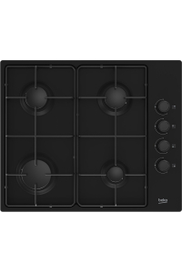 Obrázok pre Beko HIBG64120SB hob Black Built-in 60 cm Gas 4 zone(s)