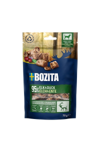 Obrázok pre BOZITA Meaty bites Elk and duck - pamlsek pro psa - 70g