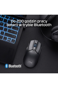 HyperX Pulsefire Haste 2 Core Wls – herní myš (černá/černá) Obrázok pre HyperX Pulsefire Haste 2 Core Wls – herní myš (černá/černá)