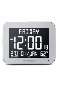 Muse M-090 WMC Nástěnné a stolní hodiny Digitální hodiny Obdélník Bílá Obrázok pre Muse M-090 WMC Nástěnné a stolní hodiny Digitální hodiny Obdélník Bílá
