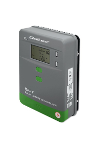 Qoltec 53662 Solární regulátor nabíjení MPPT s teplotním čidlem 30A | 12V / 24V | LCD | 2 x USB Obrázok pre Qoltec 53662 Solární regulátor nabíjení MPPT s teplotním čidlem 30A | 12V / 24V | LCD | 2 x USB