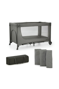 Cestovní postýlka KinderKraft JOY 2 DARK GREY Obrázok pre Cestovní postýlka KinderKraft JOY 2 DARK GREY