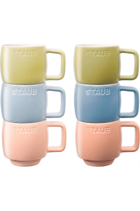 Obrázok pre STAUB Set of 6 Ceramic Mugs - Multicolor, 100 ml