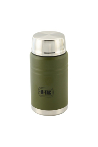 Obrázok pre M-Tac UN-R02-750A Termoska na jídlo se skládací lžící z nerezové oceli 750 ml Olivová