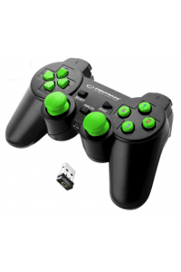 Obrázok pre Esperanza EGG108G herní ovladač Gamepad PC,Playstation 3 Analogový/digitální USB 2.0 Černá, Zelená