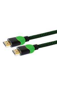 Obrázok pre Savio GCL-06 HDMI kabel 3 m HDMI Typ A (standardní) Černá, Zelená