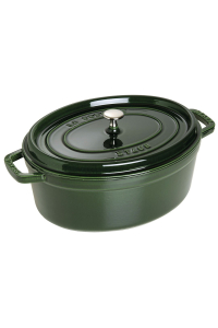 Obrázok pre Staub oval cast iron pot - Green, 5.5 ltr
