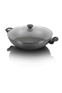 Obrázok pre Granite induction wok with 2 handles and lid Ballarini Ferrara - 36 cm
