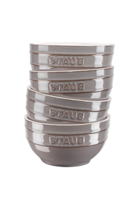 Obrázok pre Staub Ceramique Sada misek 0,4 l Kulatý Keramický Šedá 4 kusů