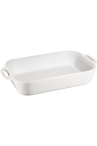 Obrázok pre Staub Rectangular Ceramic Platter - 4.5 ltr, White