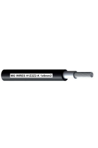 Obrázok pre Photovoltaic cable // MG Wires // 1x6mm2, 0,6/1kV black H1Z2Z2-K-6mm2 BK, spool 500m