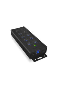Obrázok pre ICY BOX IB-HUB1703-QC3 USB 3.2 Gen 1 (3.1 Gen 1) Type-B 5000 Mbit/s Černá