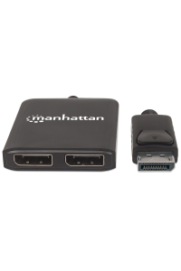 Manhattan 207768 videorozdělovač DisplayPort 2x DisplayPort Obrázok pre Manhattan 207768 videorozdělovač DisplayPort 2x DisplayPort