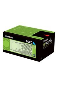 Lexmark 802C tonerová náplň 1 kusů Originální Azurová Obrázok pre Lexmark 802C tonerová náplň 1 kusů Originální Azurová
