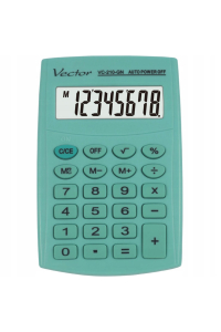 Obrázok pre Vector Kapesní kalkulačka KAV VC-210 GN, 8místná, 64x98,5mm, světle zelená