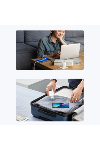 Obrázok pre Ugreen CD275 Síťová nabíječka s kabelem 2× USB Typ C / USB 65W Bílá