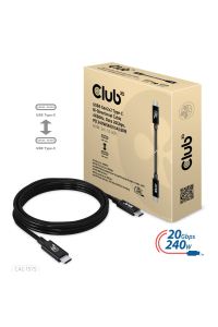 CLUB3D CAC-1575 USB kabel USB4 Gen 2x2 2 m USB C Černá Obrázok pre CLUB3D CAC-1575 USB kabel USB4 Gen 2x2 2 m USB C Černá