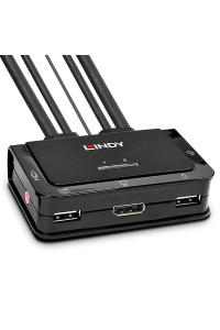 Lindy 42344 konzolový (KVM) přepínač Instalace do racku Černá Obrázok pre Lindy 42344 konzolový (KVM) přepínač Instalace do racku Černá