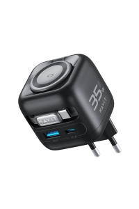 Obrázok pre Havit UC250 A-EU - Cestovní nabíječka GaN s výsuvným kabelem (černá)