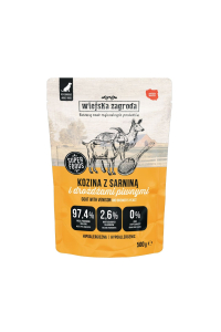 Obrázok pre WIEJSKA ZAGRODA Goat and venison - vlhké krmivo pro psy - 500g