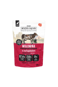 Obrázok pre WIEJSKA ZAGRODA Monoprotein Beef - vlhké krmivo pro psy - 500g