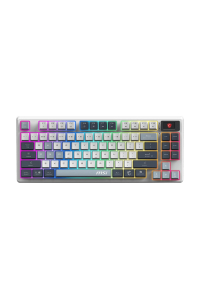Obrázok pre MSI FORGE GK600 TKL WIRELESS SKY klávesnice Hraní USB + Bluetooth QWERTY Britská angličtina Modrá, Bílá