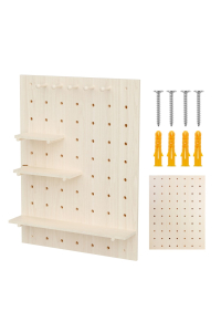 Obrázok pre Dřevěný organizér na tabuli Maclean, barva světlého dřeva, 60x80 cm, max. 20 kg, MC-131 WD