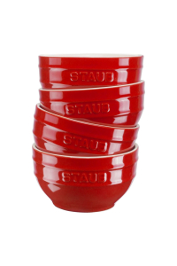 Staub Ceramique Sada misek 0,7 l Kulatý Keramický Červená 4 kusů Obrázok pre Staub Ceramique Sada misek 0,7 l Kulatý Keramický Červená 4 kusů
