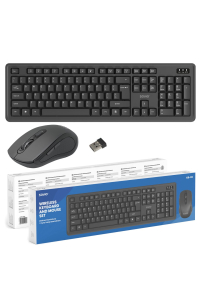 Savio KB-03 klávesnice Obsahuje myš Domov/kancelář USB QWERTY Americká angličtina Černá Obrázok pre Savio KB-03 klávesnice Obsahuje myš Domov/kancelář USB QWERTY Americká angličtina Černá