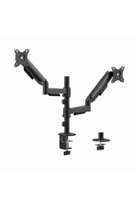 Gembird MA-DA2P-02 Nastavitelné rameno pro montáž 2 monitorů, 17”-32”, černé Obrázok pre Gembird MA-DA2P-02 Nastavitelné rameno pro montáž 2 monitorů, 17”-32”, černé