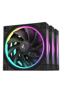 Obrázok pre DeepCool FL12-3 in 1 Počítačová skříň Ventilátor 12 cm Černá 3 kusů