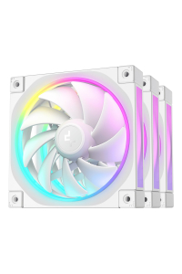 Obrázok pre DeepCool FL12 WH-3 in 1 Počítačová skříň Ventilátor 12 cm Bílá 3 kusů